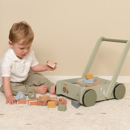 Little Dutch Walker/Block Trolley - Little Farm