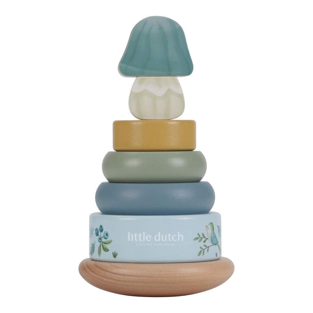 Wooden Rocking Ring Stacker Forest Friends