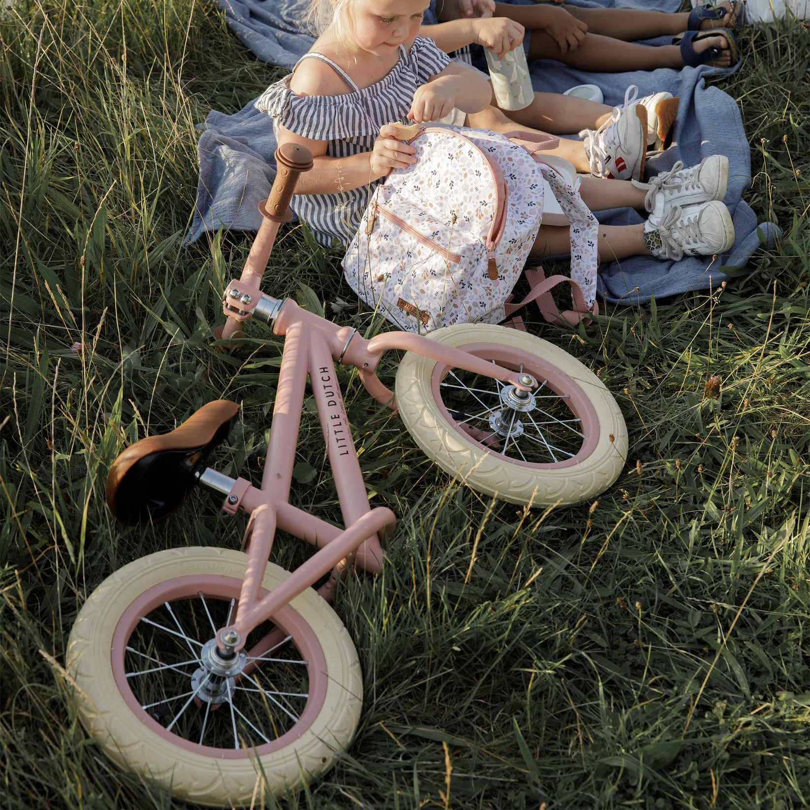 Little Dutch Balance Bike in Matte Pink Stylish Kids Bikes Scandiborn