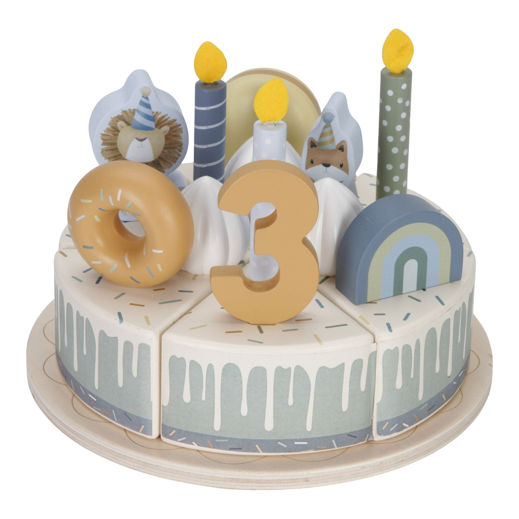 Wooden Birthday Cake