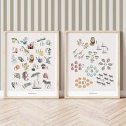 Lion & The Pear Count With Me Art Print