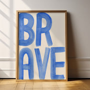 Lion & The Pear Brave Typography Art Print