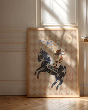 Lion & The Pear Catching Stars Cowgirl Art Print