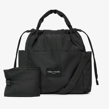 Tiba + Marl Large Luna Drawstring Stroller Bag - Black