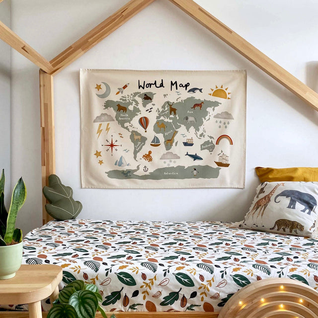Kid of the Village World Map Wall Hanging - Large