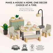 Le Toy Van Dolls House Dining Room Set