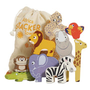 Le Toy Van Africa Stacking Animals & Bag