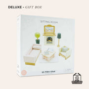 Le Toy Van Deluxe Sitting Room Set in recyclable gift packaging