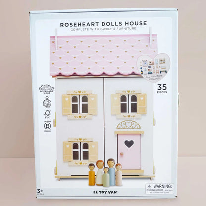 Le Toy Van Roseheart Wooden Dolls House & Furniture
