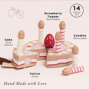 Le Toy Van Sliceable Birthday Cake & Candles