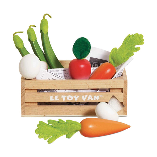 Le Toy Van Wooden Harvest Vegetables Food Crate