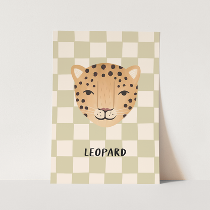 Kid Of The Village Leopard Fine Art Print