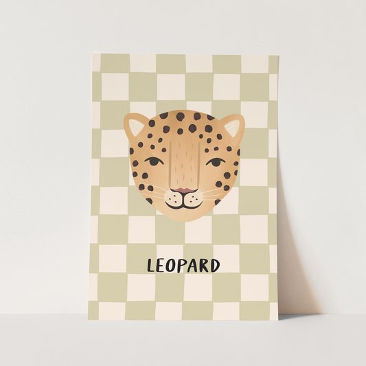 Kid Of The Village Leopard Fine Art Print