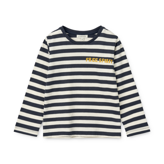 Liewood Apia Longsleeve T-Shirt - Y/D Stripe Classic Navy/Creme De La Creme