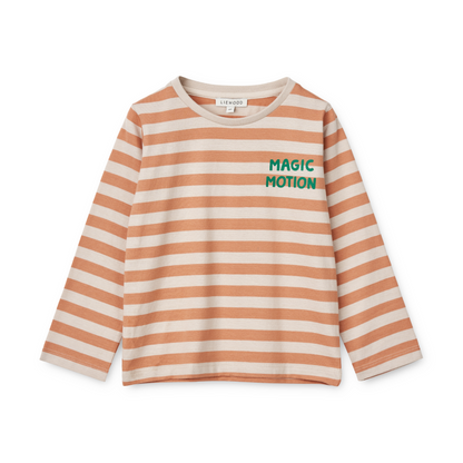 Liewood Apia Longsleeve T-Shirt - Y/D Stripe Tuscany Rose/Sandy