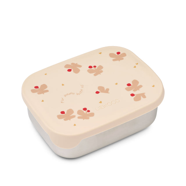 Liewood Arthur Printed Lunchbox - Butterfly / Apple Blossom