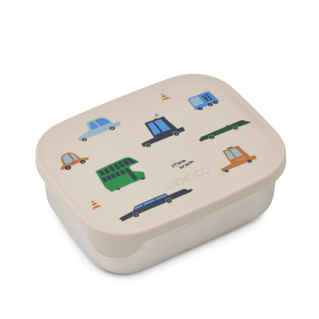 Liewood Arthur Printed Lunchbox - Cars / Sandy