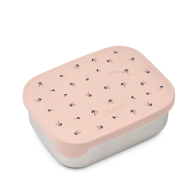 Liewood Arthur Printed Lunchbox - Mini Cherry Heart / Rosey