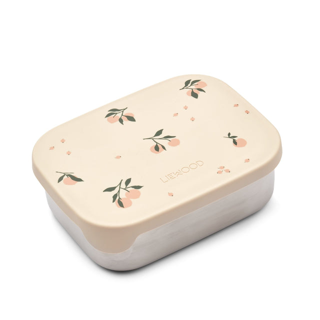 Liewood Arthur Printed Lunchbox - Peach / Sea Shell