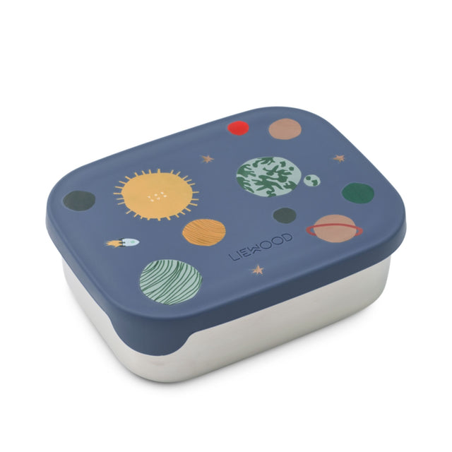 Liewood Arthur Printed Lunchbox - Universe / Classic Navy