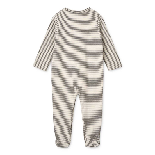 Liewood Bolde Baby Stripe Jumpsuit - Y/D Stripe Sandy/Classic Navy