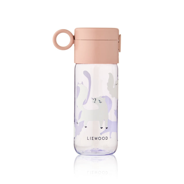 Liewood Clemence Tritan Bottle 350 ml - Cat / Warm Lilac