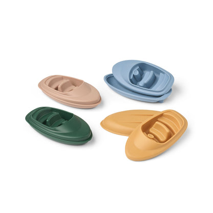 Liewood Corin Boats 4-Pack - Beach Blue Multi Mix