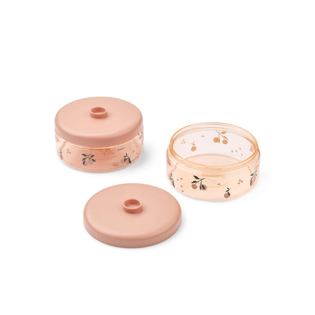 Liewood Dominique Baby Food Pots 500ml 2 Pack - Peach / Sea Shell