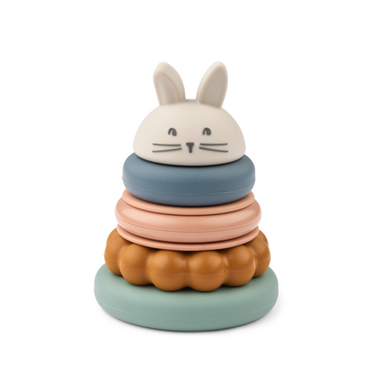 Liewood Donata Silicone Stacking Tower - Sandy/Multi Mix
