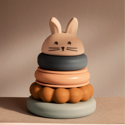 Liewood Donata Silicone Stacking Tower - Sandy/Multi Mix