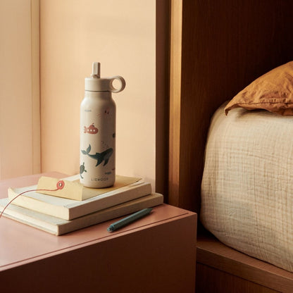 Liewood Falk Water Bottle 350ml - Sea Creature / Sandy