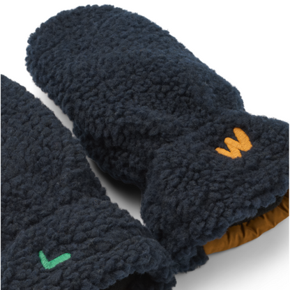 Liewood Grethe Pile Gloves - Classic Navy / Multi Mix