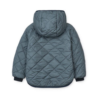 Liewood Jackson Reversible Jacket - Whale Blue / Multi Mix