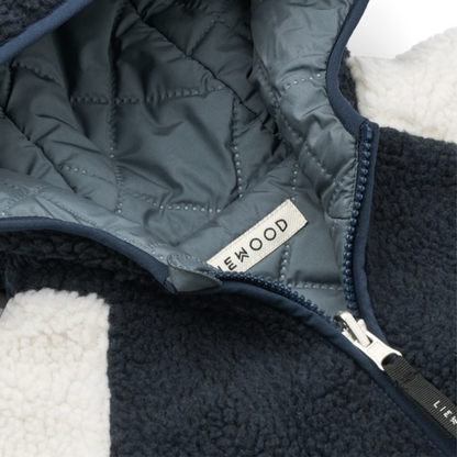 Liewood Jackson Reversible Jacket - Whale Blue / Multi Mix
