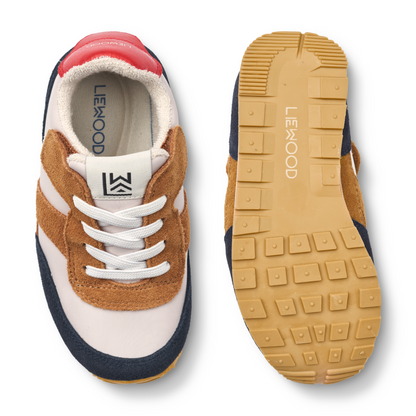 Liewood Jasper Beginner Suede Sneakers - Classic Navy Multi Mix