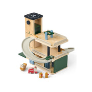 Liewood Jordy Wooden Multi Play Parking Tower - Beach Blue Multi Mix
