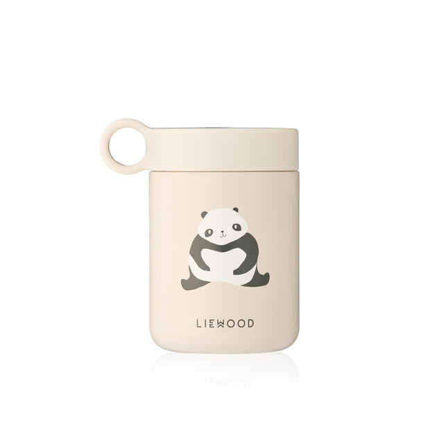 Liewood Kiani Printed Food Jar - Panda / Sandy