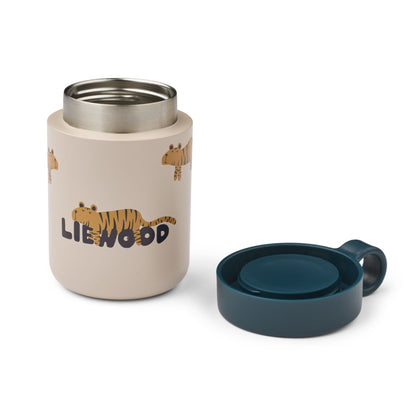 Liewood Kiani Printed Food Jar - Tiger / Sandy