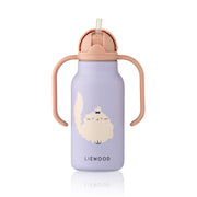 Liewood Kimmie Water Bottle 250 ml - Cat / Warm Lilac