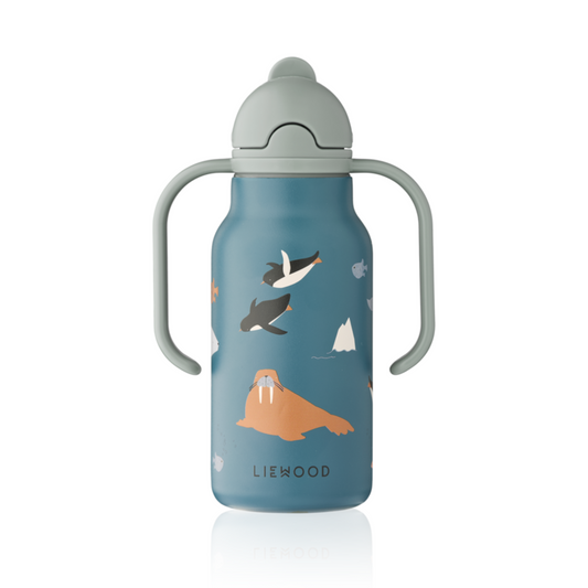 Liewood Kimmie Water Bottle 250 ml - Arctic Sea / Ocean view