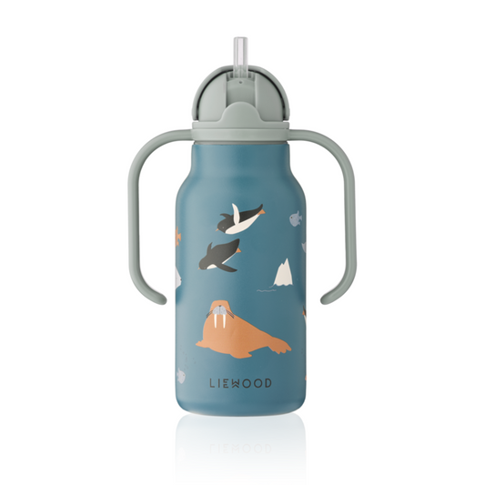 Liewood Kimmie Water Bottle 250 ml - Arctic Sea / Ocean view