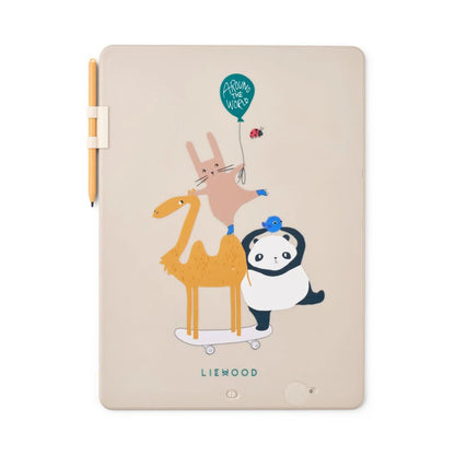 Liewood Large Zora Magic Drawing Board - Around the world / Sandy