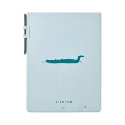 Liewood Large Zora Magic Drawing Board - Croco / Dove blue