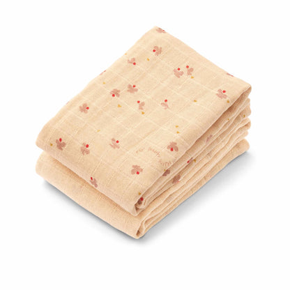 Liewood Lewis Muslin Cloth 2-Pack - Mini Butterfly / Apple Blossom Mix