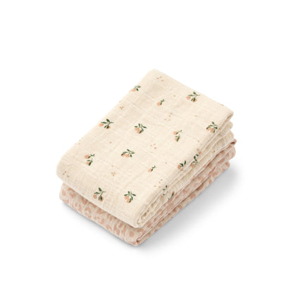 Liewood 2-Pack Lewis Muslin Cloth - Mini Leo / Mini Peach Mix
