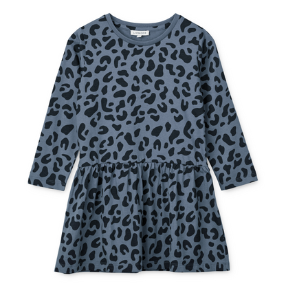 Liewood Lima Longsleeve Dress - Leo/Stormy Blue