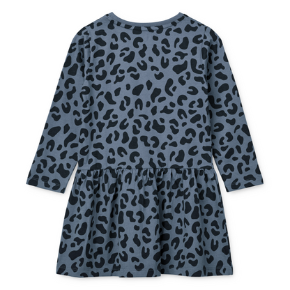 Liewood Lima Longsleeve Dress - Leo/Stormy Blue