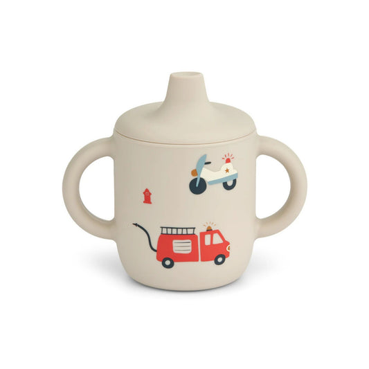 Liewood Neil Sippy Cup - Emergency Vehicle / Sandy