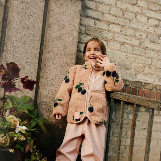 Liewood Nolan Pile Jacket - Berry / Pale Tuscany