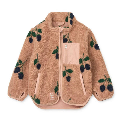 Liewood Nolan Pile Jacket - Berry / Pale Tuscany